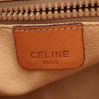 Celine Shoulder Bag Macadam Brown Canvas Leather — view 4