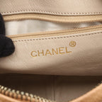 Chanel Shoulder Bag Quilted Beige Caviar Leather Chain — view 4