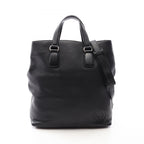 Gucci Tote Soho Interlocking 2-Way Black Leather