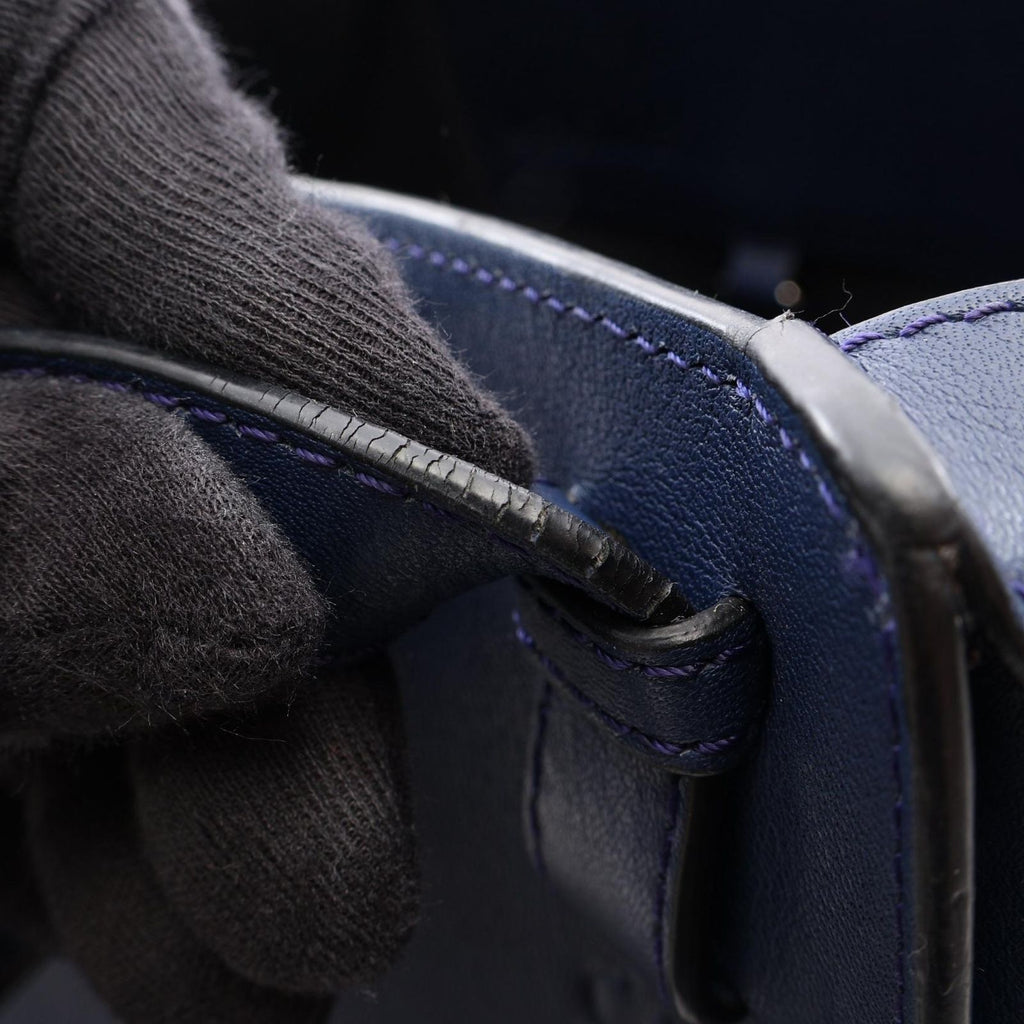 Loewe Handbag Hammock Small 2-Way Navy Leather — view 7