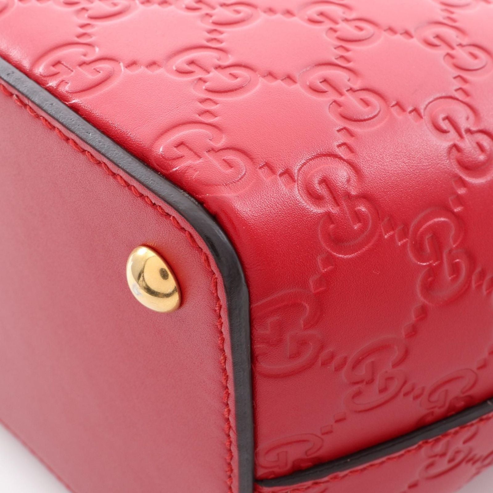 Gucci Tote Guccissima 2-Way Red Leather — view 5
