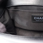 Chanel Shoulder Bag Boy Black Caviar Leather Boy Chain — view 7