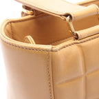 Chanel Tote Choco Bar Beige Lambskin — view 9