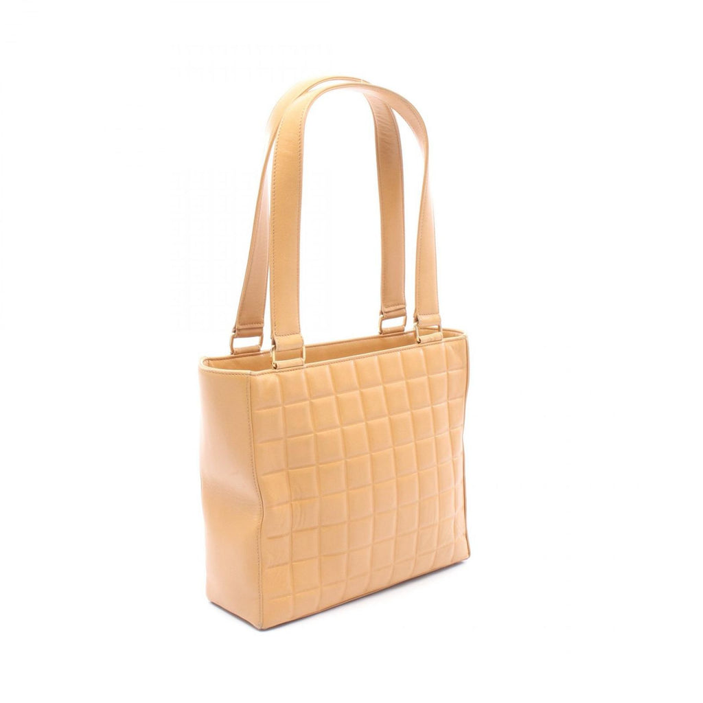 Chanel Tote Choco Bar Beige Lambskin — view 2
