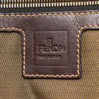 Fendi Tote Zucca Brown Black Canvas Leather — view 4