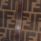Fendi Tote Zucca Brown Black Canvas Leather — view 6