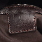 Fendi Shoulder Bag Zucca Brown Canvas Leather — view 4