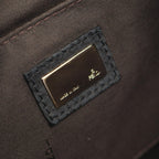 Fendi Shoulder Bag Zucchino Dark Brown Canvas Leather — view 4