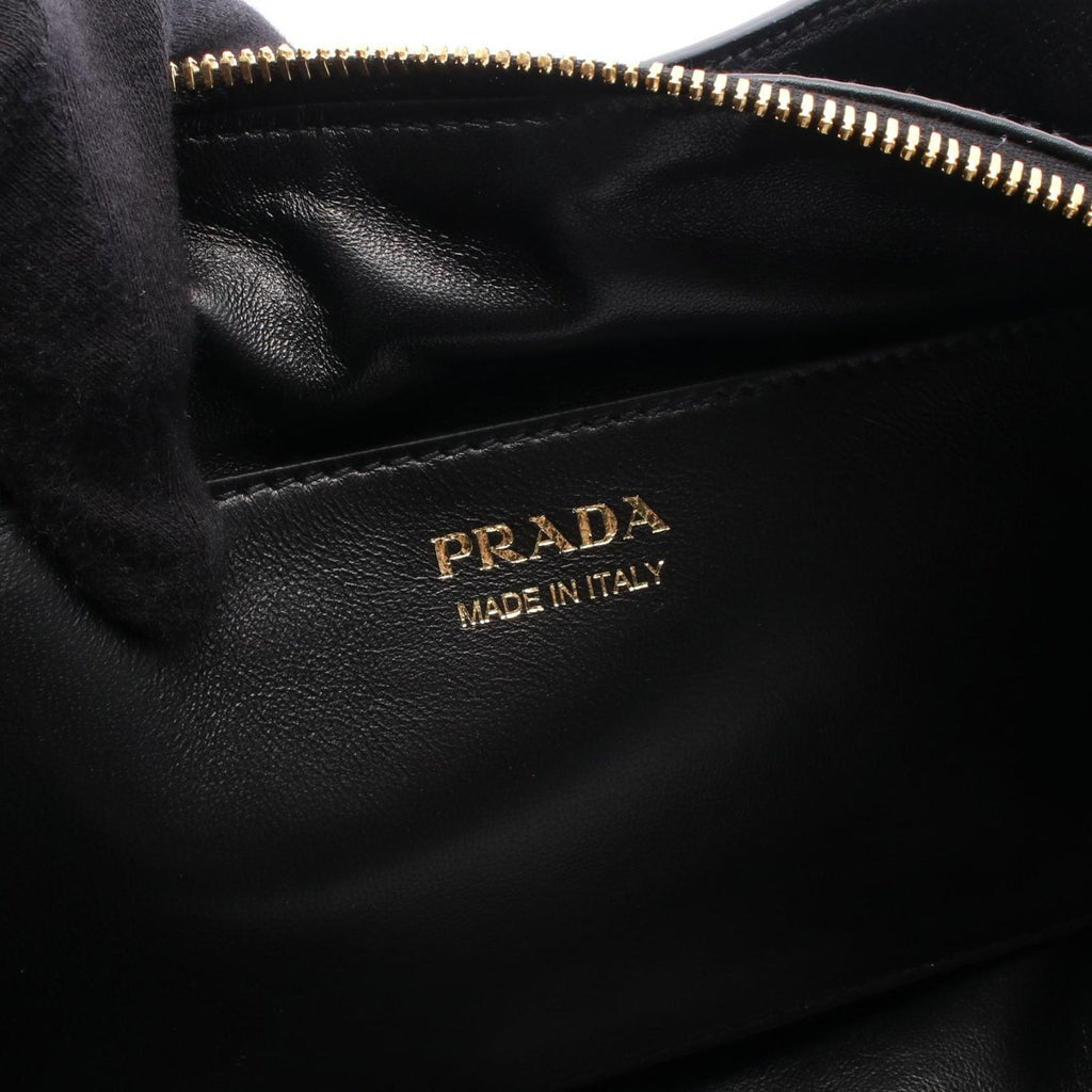 Prada Shoulder Bag Demi Lune Large Black Leather — view 4
