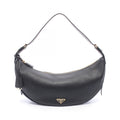 Prada Shoulder Bag Demi Lune Large Black Leather