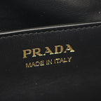 Prada Shoulder Bag Demi Lune Large Black Leather — view 4