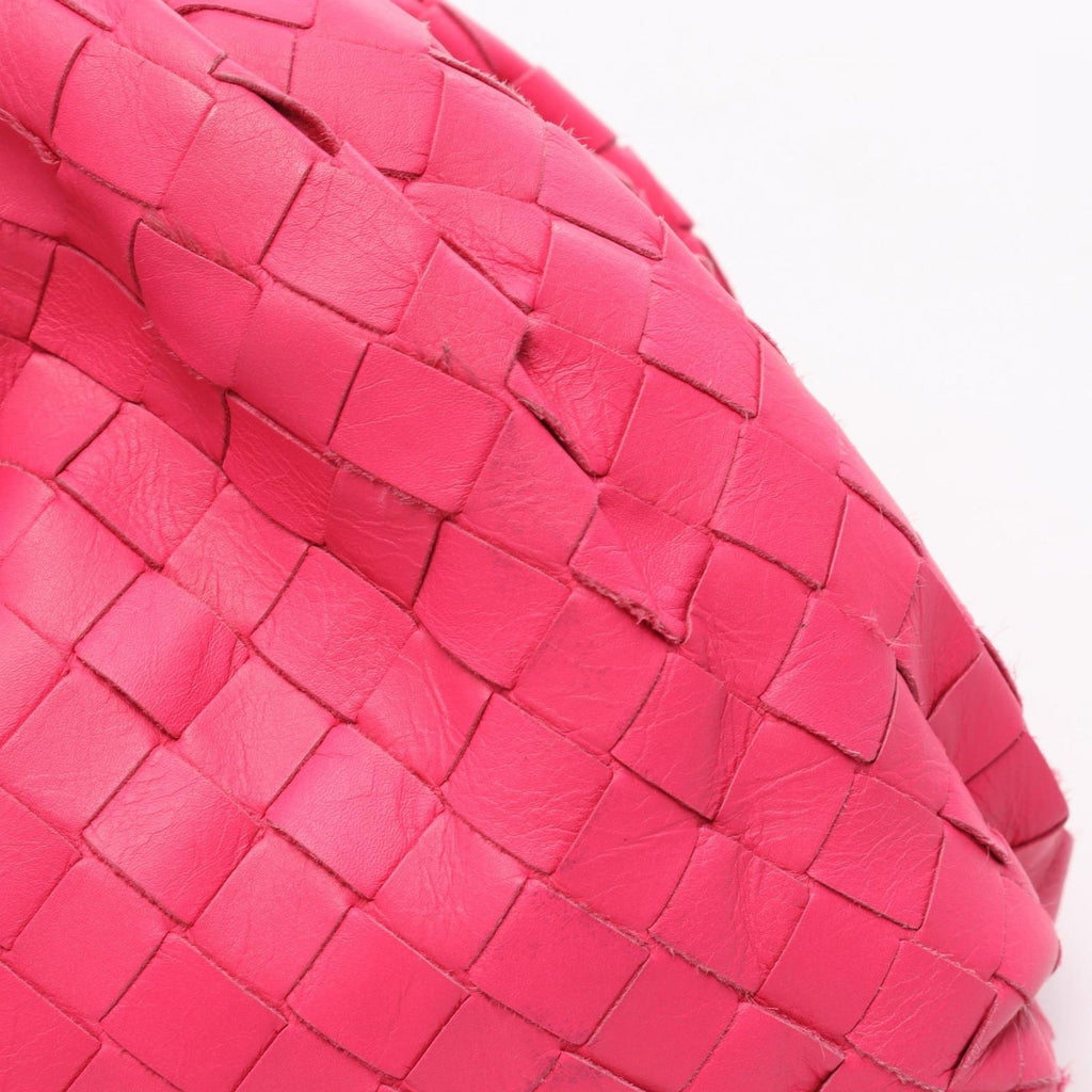 Bottega Veneta Shoulder Bag Mini the Pouch Pink Leather Intrecciato — view 7