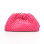 Bottega Veneta Shoulder Bag Mini the Pouch Pink Leather Intrecciato