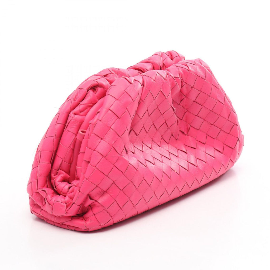 Bottega Veneta Shoulder Bag Mini the Pouch Pink Leather Intrecciato — view 2