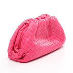 Bottega Veneta Shoulder Bag Mini the Pouch Pink Leather Intrecciato — view 2