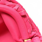 Bottega Veneta Shoulder Bag Mini the Pouch Pink Leather Intrecciato — view 5