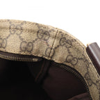 Gucci Shoulder Bag GG Supreme Beige Dark Brown Canvas Leather — view 6