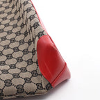 Gucci Tote GG Canvas 002 Beige Red Black — view 8