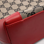 Gucci Tote GG Canvas 002 Beige Red Black — view 5