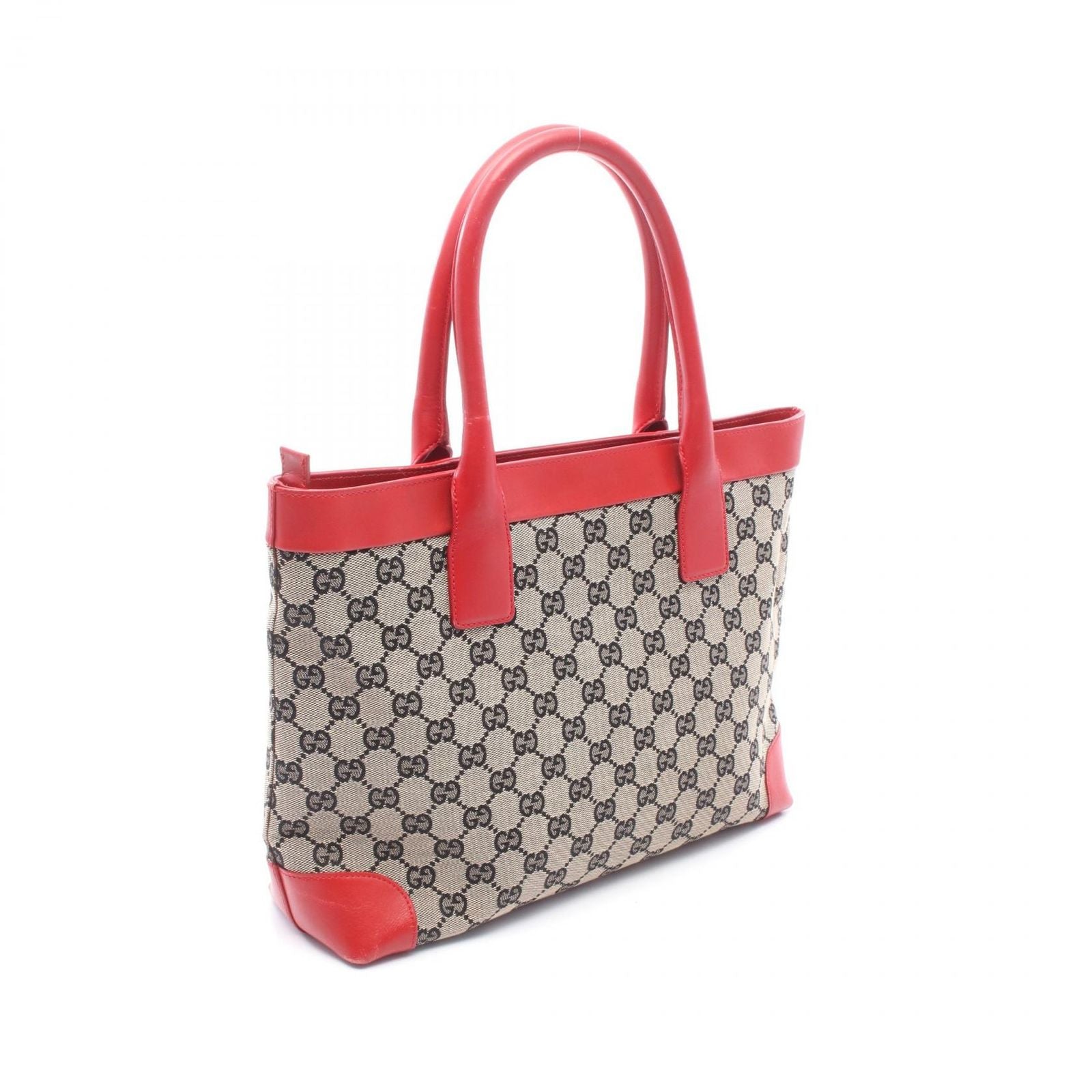 Gucci Tote GG Canvas 002 Beige Red Black — view 2