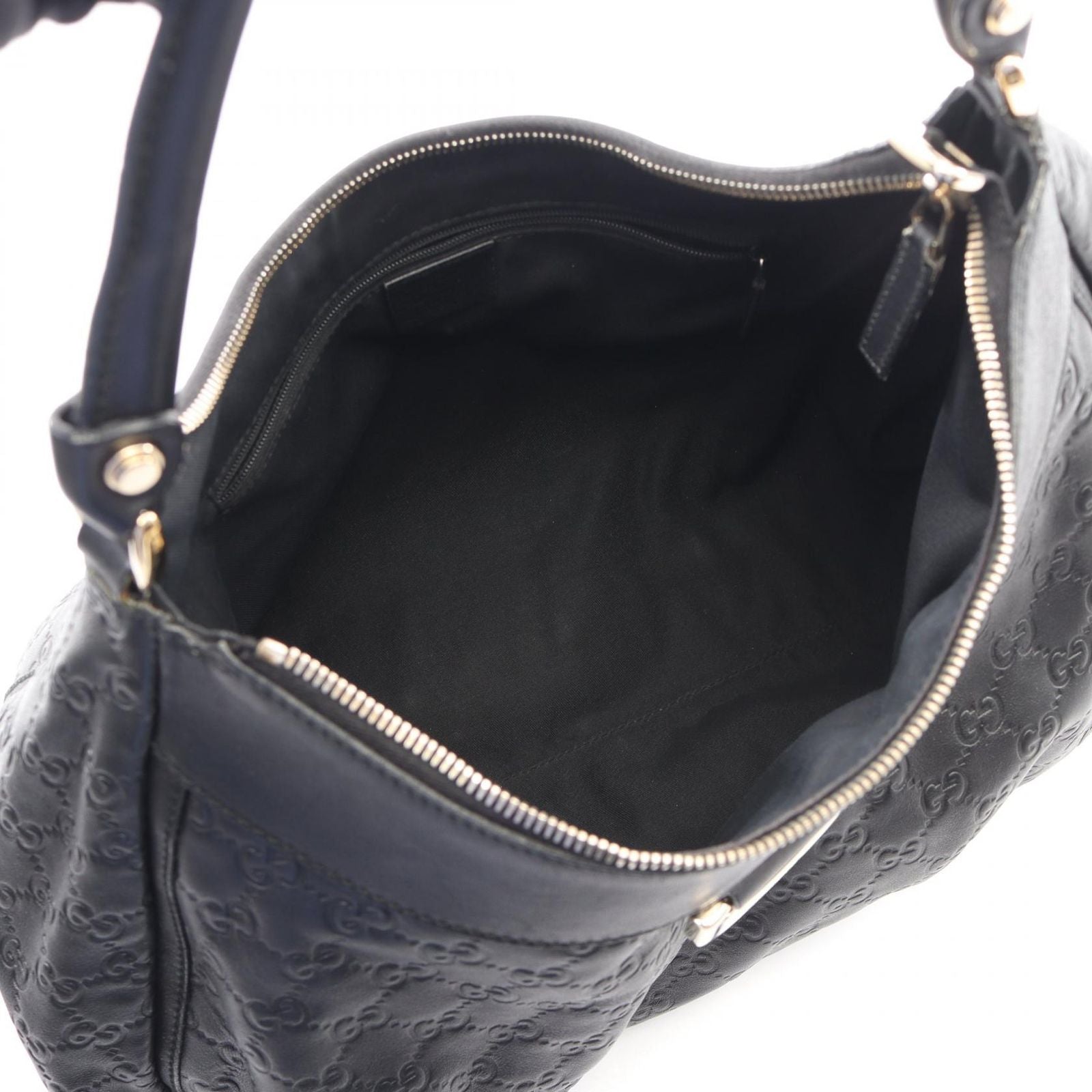 Gucci Shoulder Bag Abbey Guccissima Black Leather Guccissima — view 3