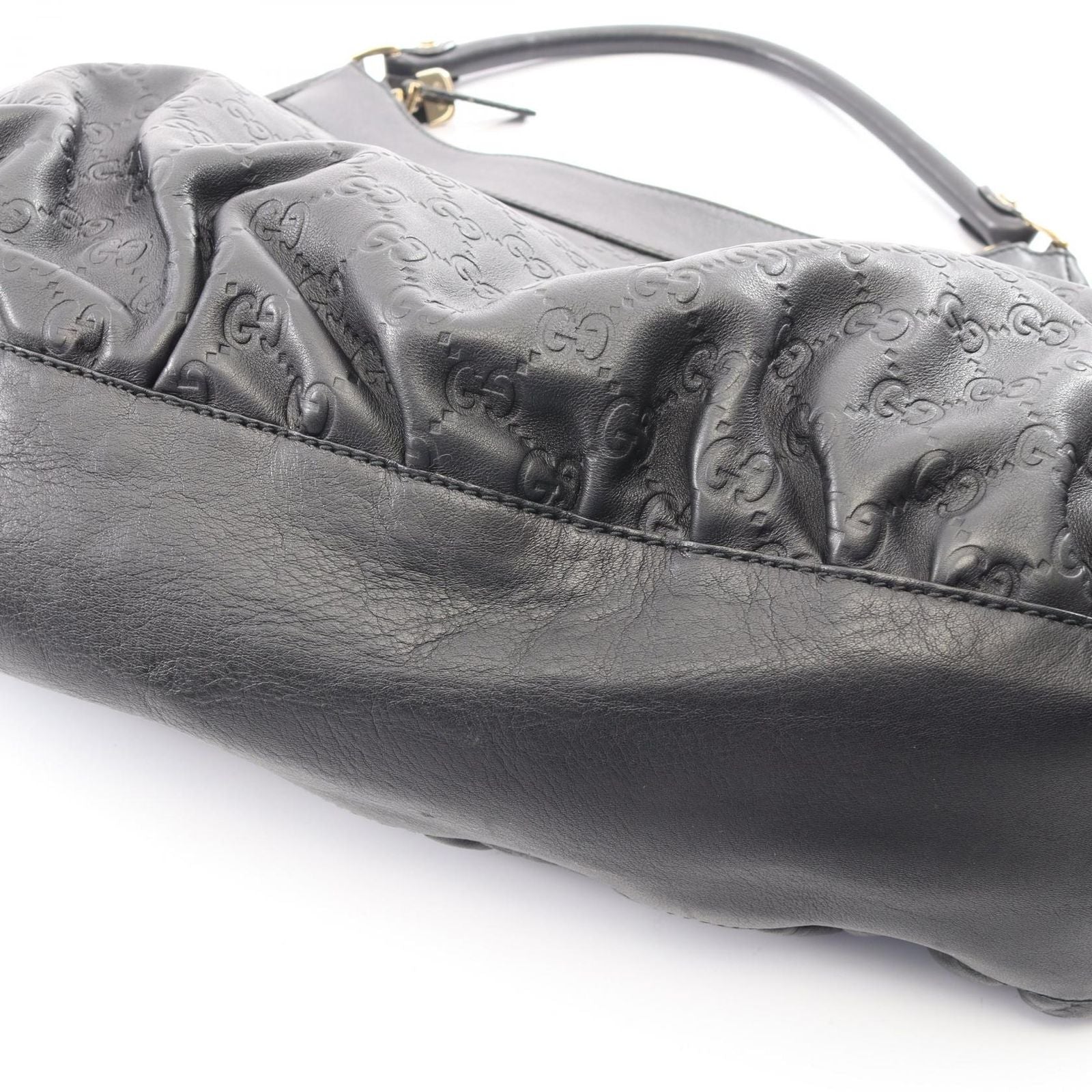 Gucci Shoulder Bag Abbey Guccissima Black Leather Guccissima — view 7
