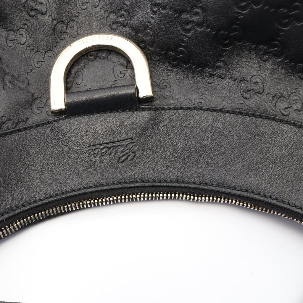 Gucci Shoulder Bag Abbey Guccissima Black Leather Guccissima — view 9