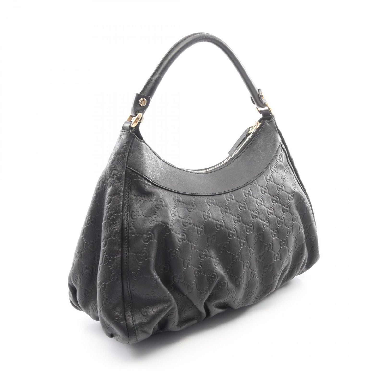 Gucci Shoulder Bag Abbey Guccissima Black Leather Guccissima — view 2