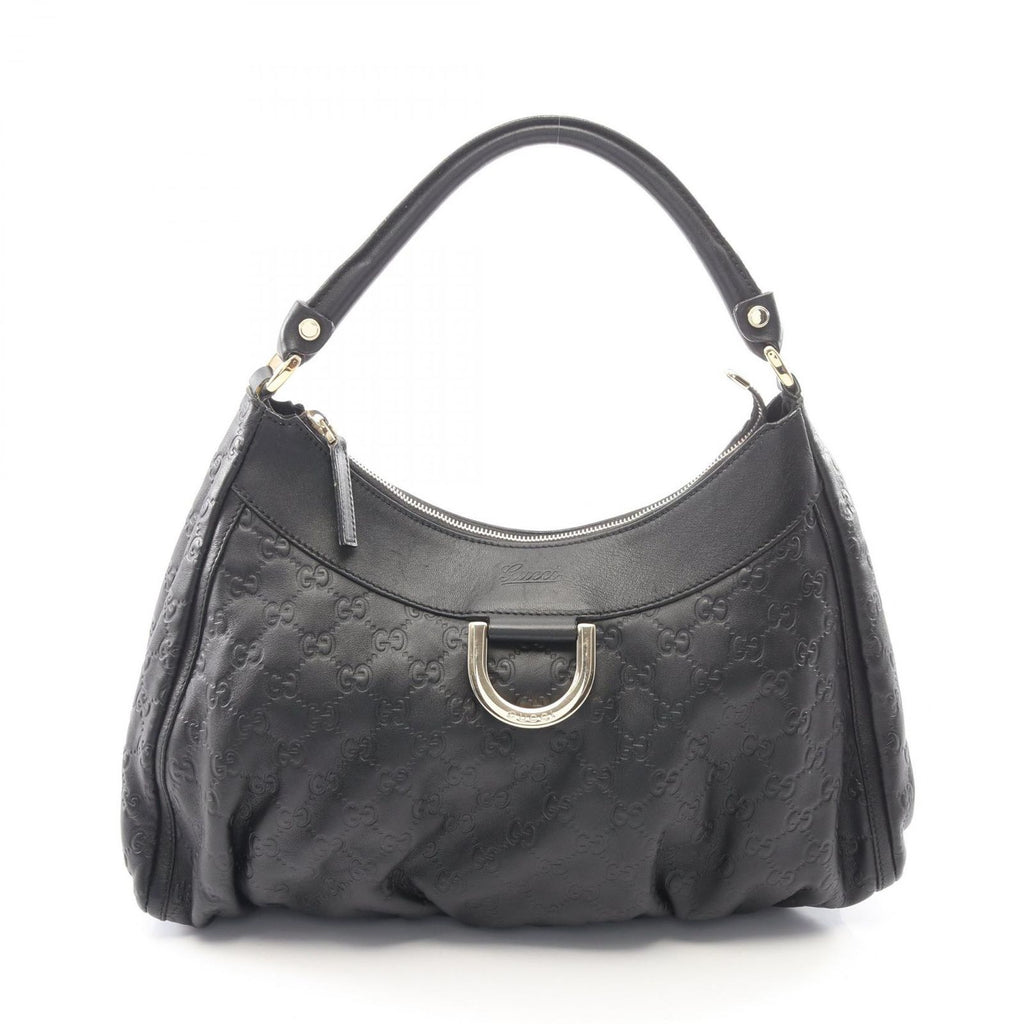 Gucci Shoulder Bag Abbey Guccissima Black Leather Guccissima