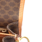 Celine Shoulder Bag Magadam Brown Canvas Leather — view 6