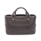 Celine Handbag Boogie Bag Dark Brown Leather