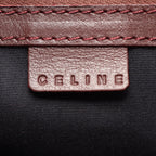 Celine Handbag C Macadam Black Wine Red Suede Leather C Tote — view 4