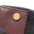 Celine Handbag C Macadam Black Wine Red Suede Leather C Tote — view 9