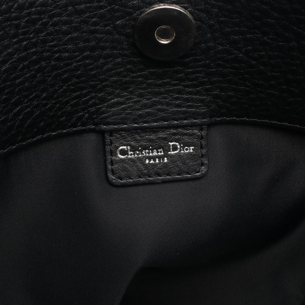 Dior Tote Trotter Street Chic Black Canvas Leather — view 4