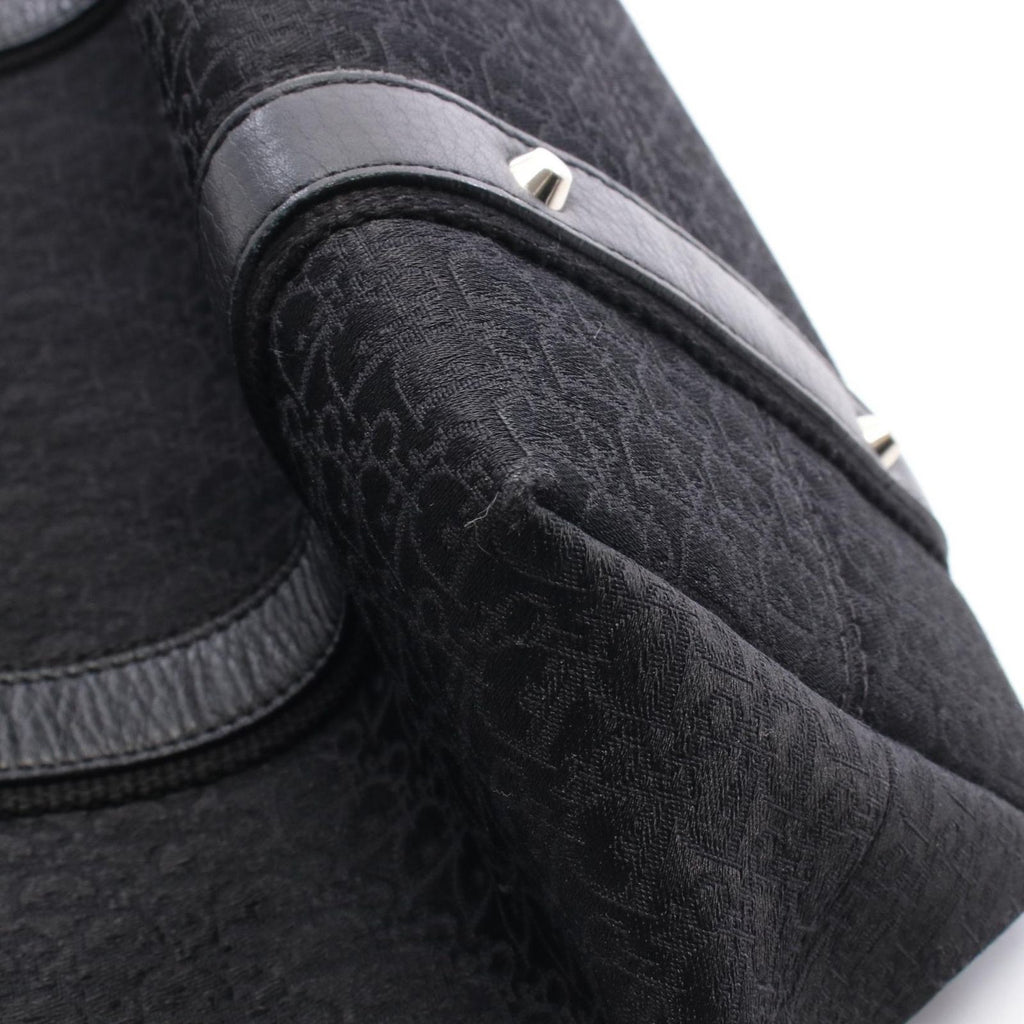 Dior Tote Trotter Street Chic Black Canvas Leather — view 5