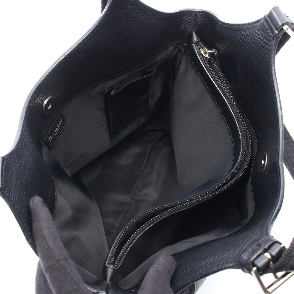 Dior Tote Trotter Street Chic Black Canvas Leather — view 3