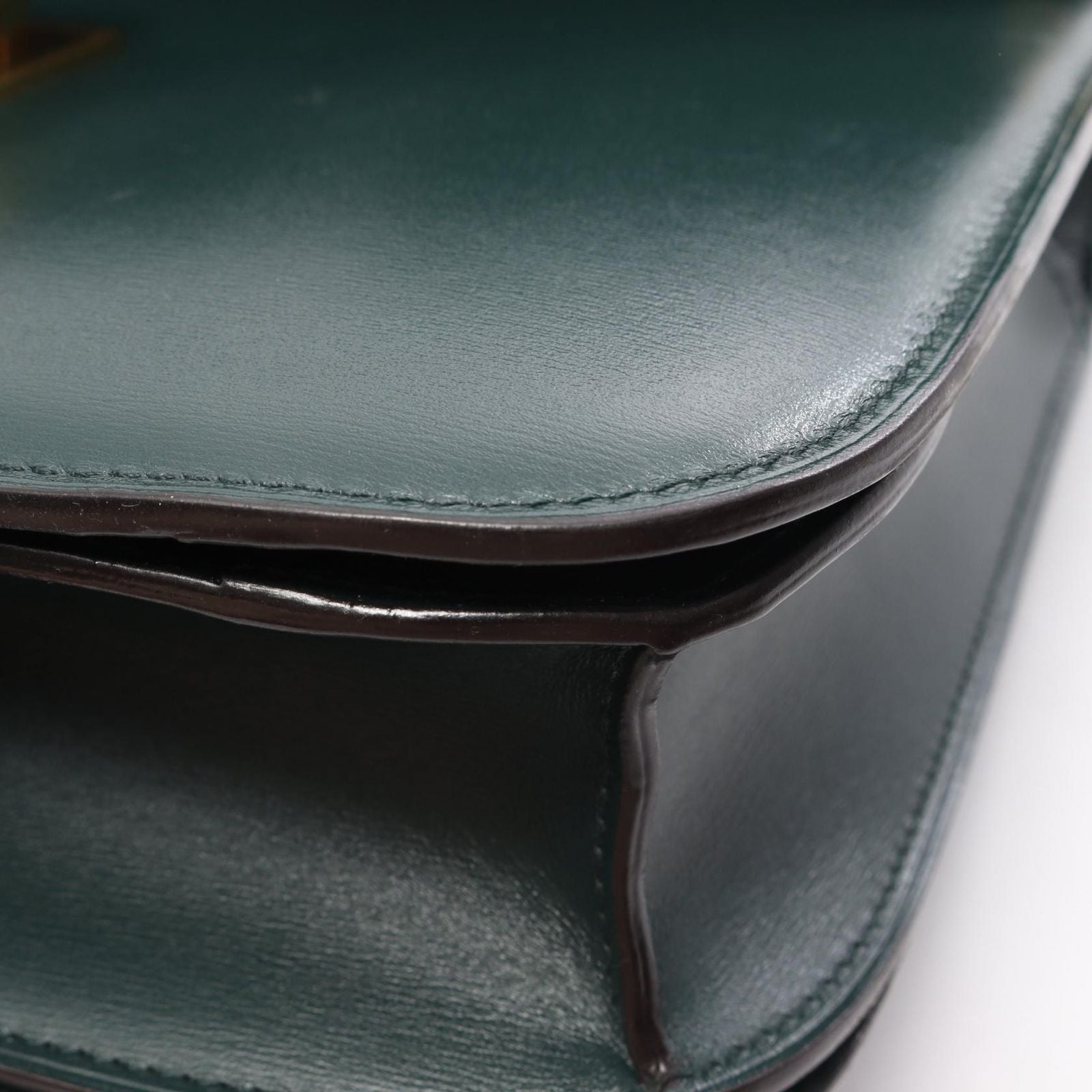 Celine Shoulder Bag Classic Green Leather — view 6