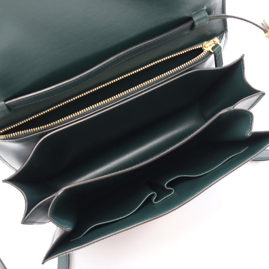 Celine Shoulder Bag Classic Green Leather — view 3