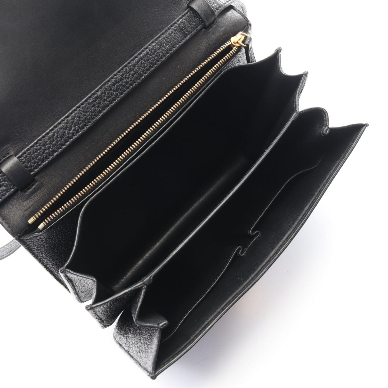 Celine Shoulder Bag Classic Box Black Leather — view 3