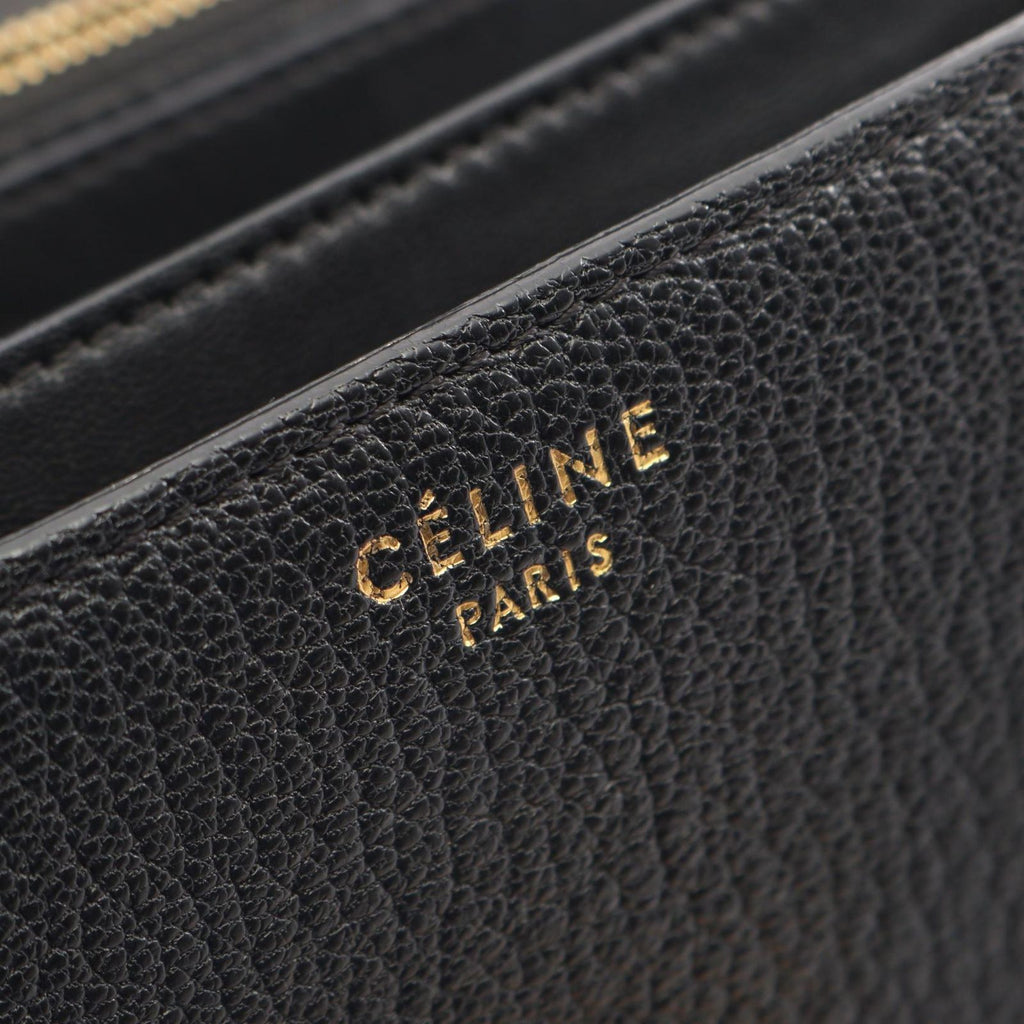 Celine Shoulder Bag Classic Box Black Leather — view 4