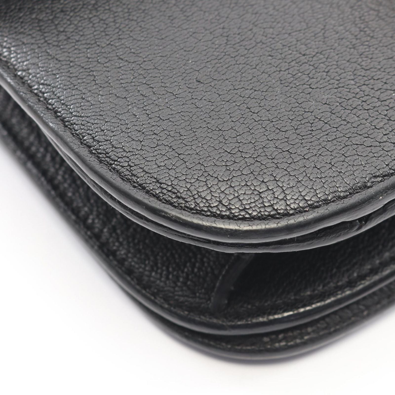 Celine Shoulder Bag Classic Box Black Leather — view 8