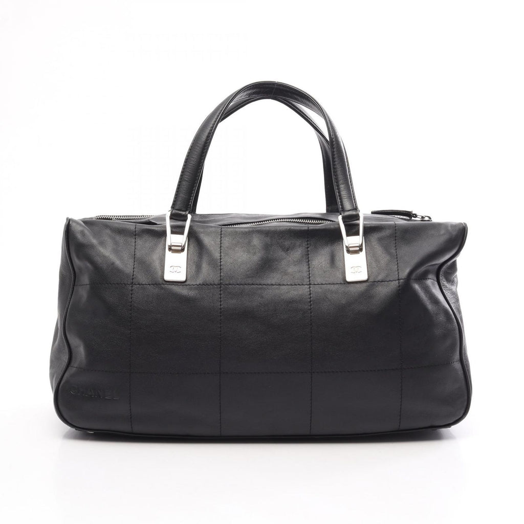 Chanel Choco Bar Black Lambskin Bar Boston