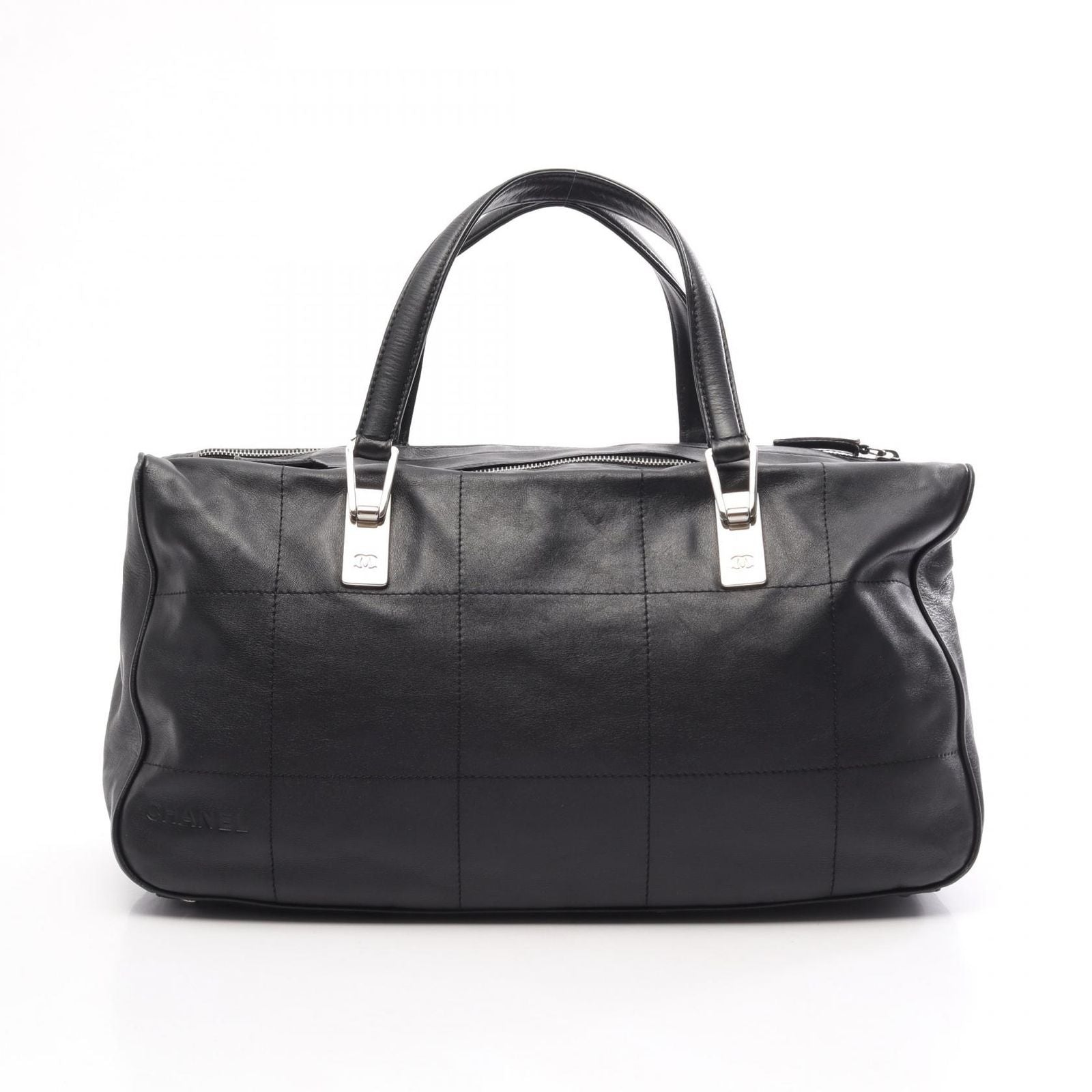 Chanel Choco Bar Black Lambskin Bar Boston