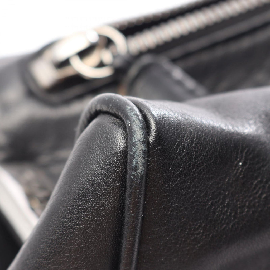 Chanel Choco Bar Black Lambskin Bar Boston — view 9