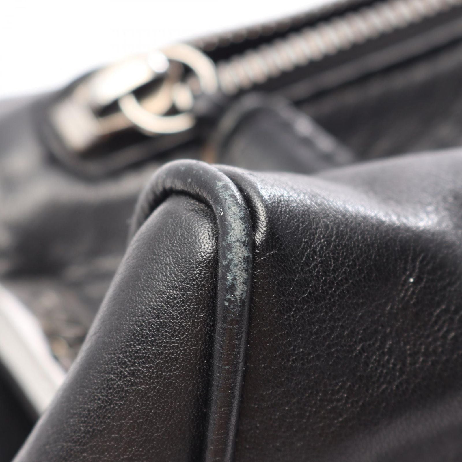Chanel Choco Bar Black Lambskin Bar Boston — view 9