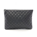 Chanel Clutch Quilted Black Leather