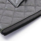 Chanel Clutch Quilted Black Leather — view 7