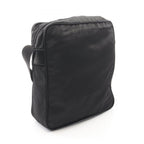 Prada Shoulder Bag Triangle Logo Black Nylon Leather — view 2