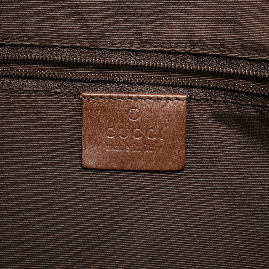 Gucci Handbag Bamboo 2-Way 001 Brown Canvas Leather Shoulder — view 4