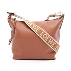 Loewe Shoulder Bag Cubby Small Brown Leather